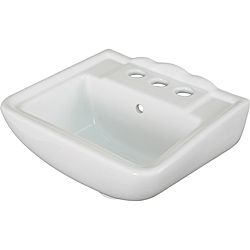 Ceramic 12.25 inch Small White Wallmount Sink (WhiteSingle hole mountModel number WH1211W )