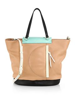 Marc by Marc Jacobs Round The Way Girl Colorblock Tote   Buff Sand