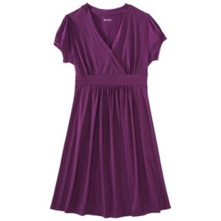 Merona Womens Faux Wrap Dress   Soho Grape   XS