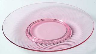Imperial Glass Ohio Twisted Optic Pink Luncheon Plate   Pink, Depression Glass