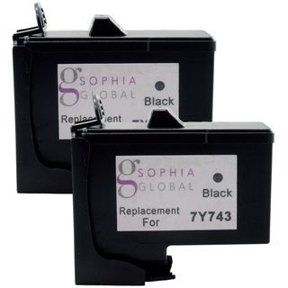 Sophia Global Remanufactured Ink Cartridge Replacement For Dell 7y745 (2 Color) (BlackPrint yield Up to 125 pagesModel 2eaDell7Y743Pack of 2We cannot accept returns on this product. )