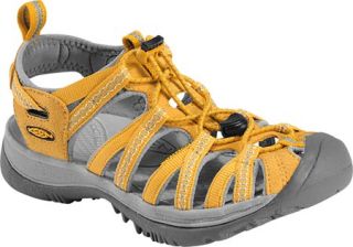 Womens Keen Whisper   Golden Yellow/Neutral Gray Trail Shoes