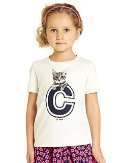 Juicy Couture Toddlers & Little Girls C Is For Cat Tee   White