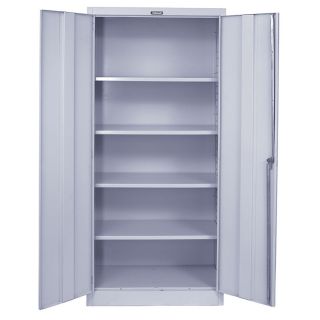 Hallowell Storage Cabinet   36Wx18Dx78H   Unassembled   Platinum   Platinum  (815S18PL AM)