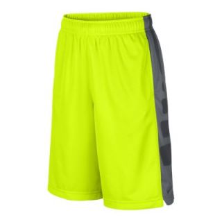 Nike Elite Striped Boys Basketball Shorts   Volt
