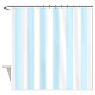  Light aqua Stripes Shower Curtain  Use code FREECART at Checkout