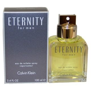 Mens Eternity by Calvin Klein Eau de Toilette Spray   3.4 oz