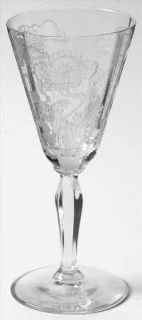 Fostoria Rogene Clear Wine Glass   Stem #5082,Etch #269,Clear