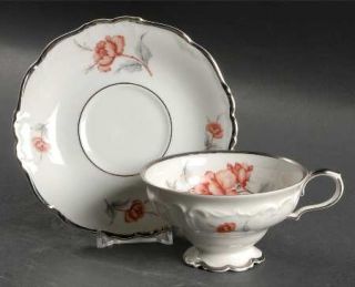 Edelstein Carmen Footed Cup & Saucer Set, Fine China Dinnerware   Maria Theresia