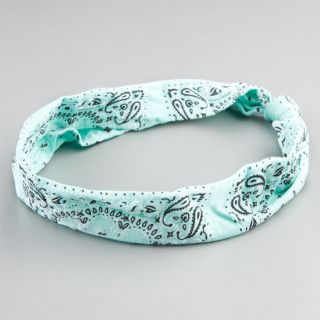 Stretch Knotted Bandana Mint One Size For Women 202865523
