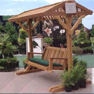 Porch Swing Yardswing Stand with Roof & Optional Swing
