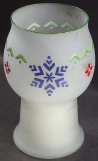 Pfaltzgraff Nordic Christmas Glass Pillar Float Candleholder, Fine China Dinnerw