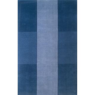 Hand tufted Manhattan Blue Wool Rug (33 X 53)