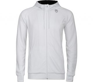 Mens K Swiss Accomplish MS Hoody   White/White Athletic Apparel