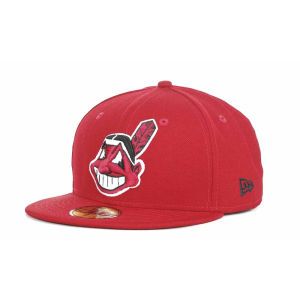 Cleveland Indians New Era MLB Red BW 59FIFTY Cap