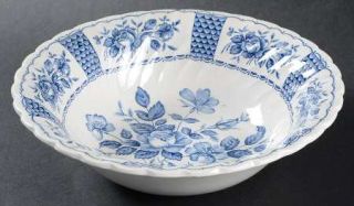 Franciscan Melody 9 Round Vegetable Bowl, Fine China Dinnerware   Blue Flowers