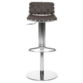 Safavieh Liam Bonded Leather Barstool in Brown FOX3000A