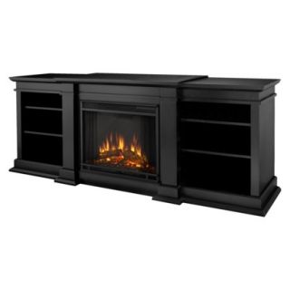 Decorative Fireplace Real Flame Fresno Electric Fireplace   Black Finish (6)