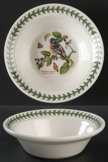 Portmeirion Botanic Garden Birds Rim Cereal/Oatmeal Bowl, Fine China Dinnerware