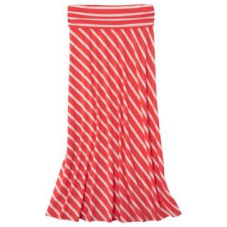 Mossimo Supply Co. Juniors Fold Over Maxi Skirt   Bright Coral S(3 5)