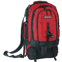 J World Stonecrest Red 65l Climbing Pack With Detachable Backpack
