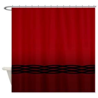  Red Weave Shower Curtain  Use code FREECART at Checkout