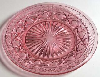 Imperial Glass Ohio Cape Cod Pink (Azalea)  (Stem #1602) 8 Salad Plate   Stem #
