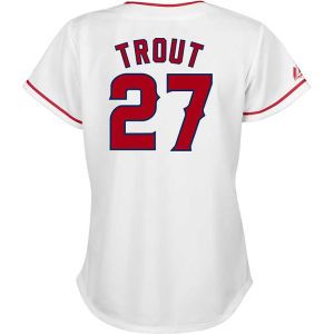 Los Angeles Angels of Anaheim Mike Trout Majestic MLB Womens Replica Player Jersey