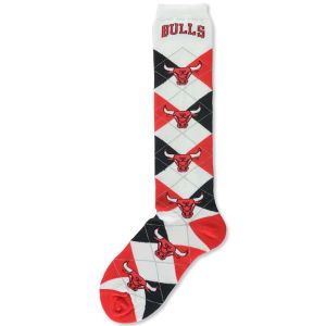 Chicago Bulls For Bare Feet Argyle Knee High Sock