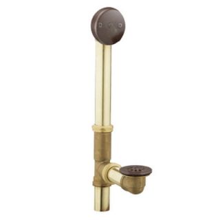 Moen 90410ORB Tub Drain Brass Tubing w/ Trip Lever Drain Assembly Oil Rubbed Bronze