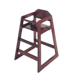 GET Assembled High Chair, Commercial Hardwood, Mahogany (1 per box)