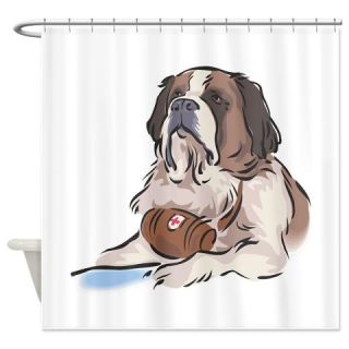  Saint Bernard.png Shower Curtain  Use code FREECART at Checkout