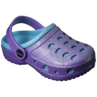 Toddler Girls Allover Glitter Clogs   Purple 8 9