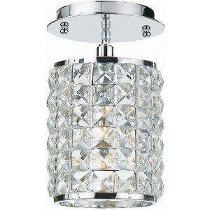 Crystorama Lighting CRY 800 CH CL MWP Chelsea Semi Flush Clear Hand Polished