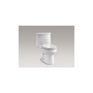 Kohler K 6925 0 Adair Adair (TM) one piece elongated 1.28 gpf toilet with left h