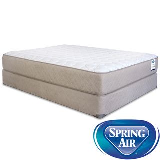 Spring Air Back Supporter Bancroft Firm California King Mattress Set (California kingSet includes Mattress, foundationFirst layer Quilted top has dacron fiber, 0.75 inch support foamSecond layer 0.375 inch memory foam on top of ergonomically zoned and 