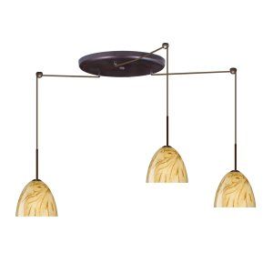 Besa Lighting BEL 3BW 7572HV LED BR Sasha II Pendant