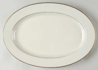 Royal Limited Golden Ivory 14 Oval Serving Platter, Fine China Dinnerware   Ivo