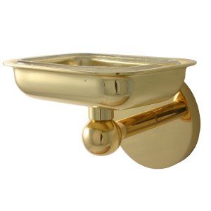 Allied Brass 1032 GPL Skyline Soap Dish w/ Liner