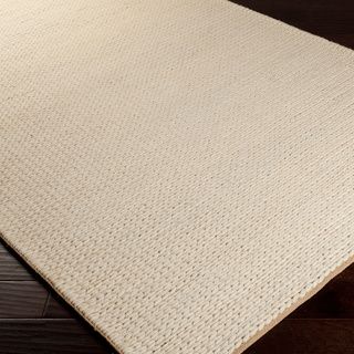 Hand Woven Nimbus Ivory Wool Rug (8x10)