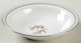 Jyoto Roberta Rim Fruit/Dessert (Sauce) Bowl, Fine China Dinnerware   Green Band