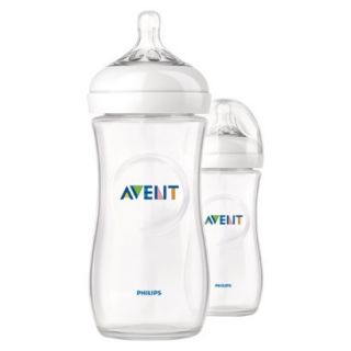 Philips Avent BPA Free Natural 11 Ounce Polypropylene Bottles, 2 Pack