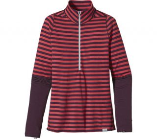 Womens Patagonia Merino 3 Midweight Zip Neck 37126   Pearson Stripe/Tomato Jers