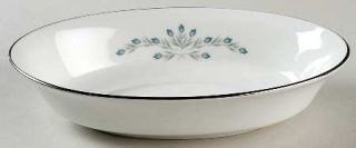 Oxford (Div of Lenox) Bluefield 8 Oval Vegetable Bowl, Fine China Dinnerware  