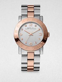 Marc by Marc Jacobs Two Tone Stainless Steel Watch/Rose Goldtone   Silver Rose