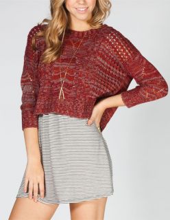 Open Stitch Womens Cable Knit Sweater Multi In Sizes X Small, Large,