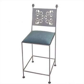 Grace Leaves Counter Stool with Arms 3024ARM LEAVES