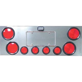 Trux Accessories Center Panel Back Plate   4 x 4in. Light Holes and 4 x 2 1/2in.
