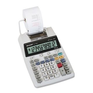 Sharp EL1750V LCD Two Color Printing Calculator