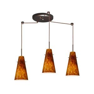 Besa Lighting BEL 3JC 412418 BR Cierro Pendant